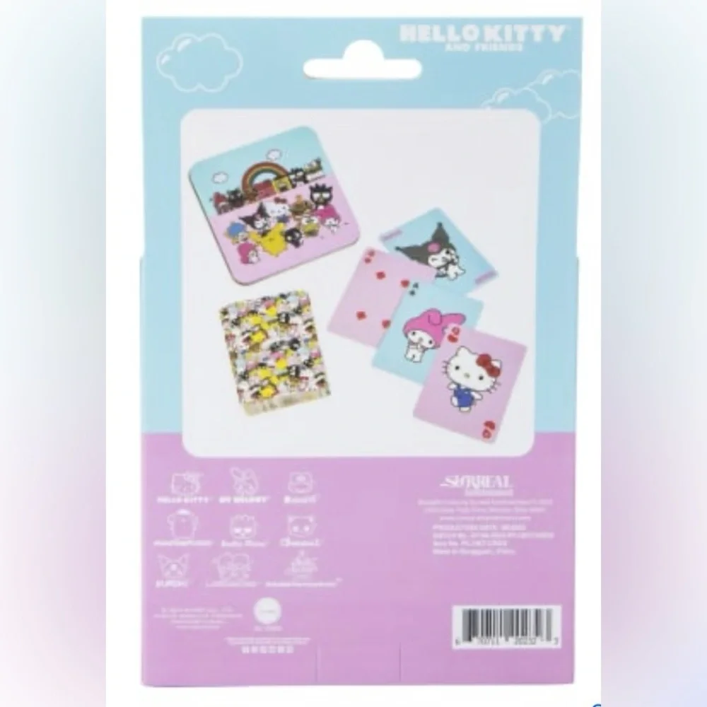 Hello Kitty & Friends Deck of Cards and Tin NWT